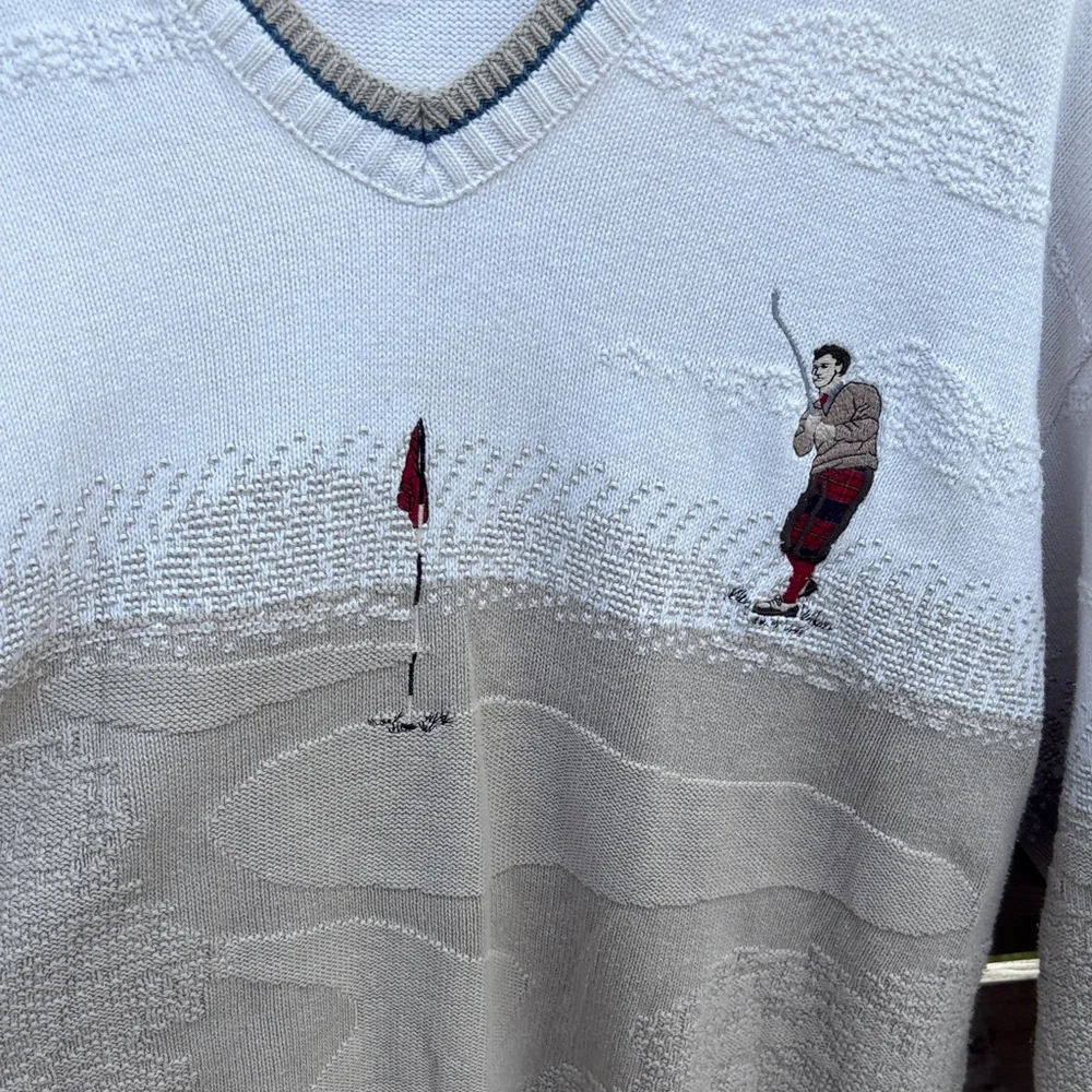 Vintage Pinnacle Collection golf sweater size XXL (fits XL) - Picture 3 of 8